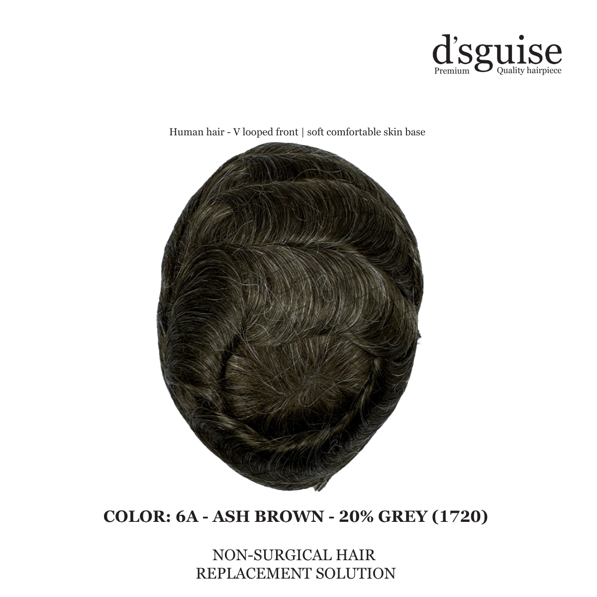 DSGUISE-6A-ASH BROWN ( 20% GREY )